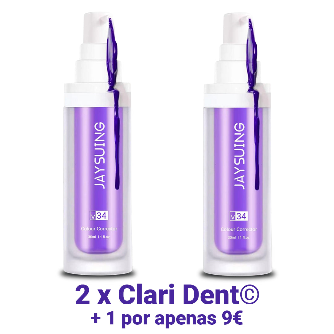 Branqueador Dental Roxo - Clari Dent [Efeito instantâneo]