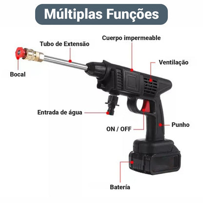 HidroJet - Lavadora de Alta Pressão Portátil Completa + Mala [2 baterias]
