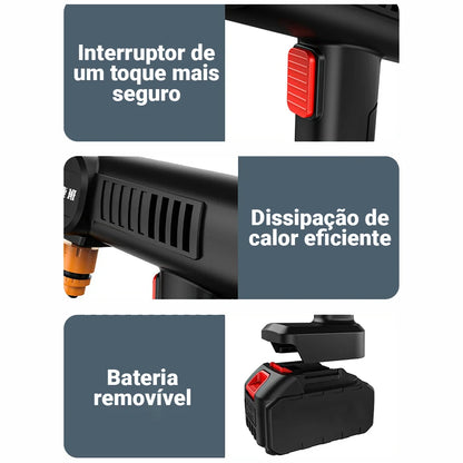 HidroJet - Lavadora de Alta Pressão Portátil Completa + Mala [2 baterias]